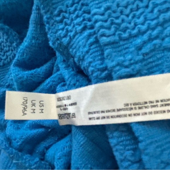 FREE PEOPLE MOVEMENT Cable Cinch Hoodie Royal Blue Medium - Picture 3 of 10